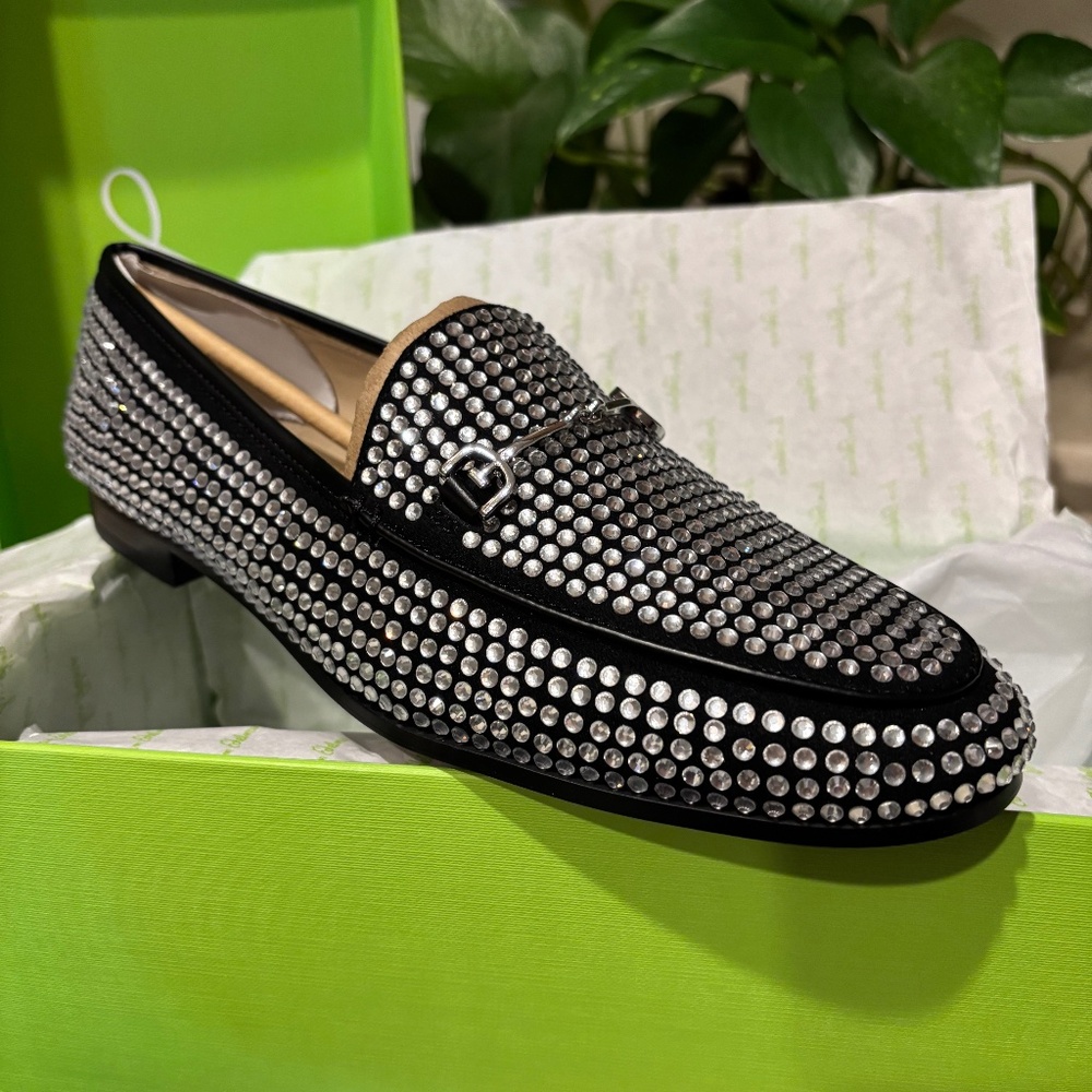 Sam Edelman Loraine Glitz Black Loafer